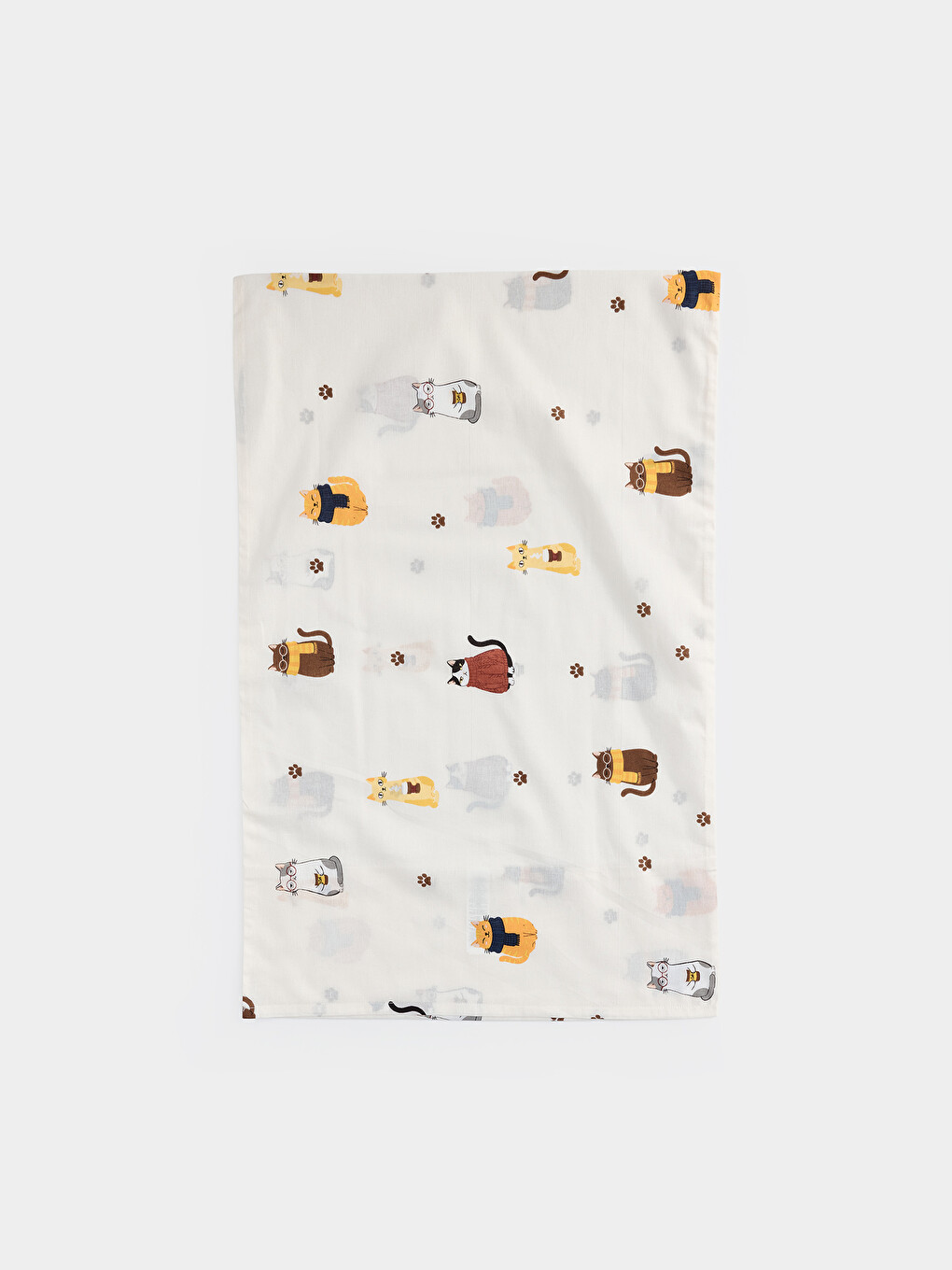 Cat Printed Cotton Pillowcase 2 Pack 50x70 Cm-2