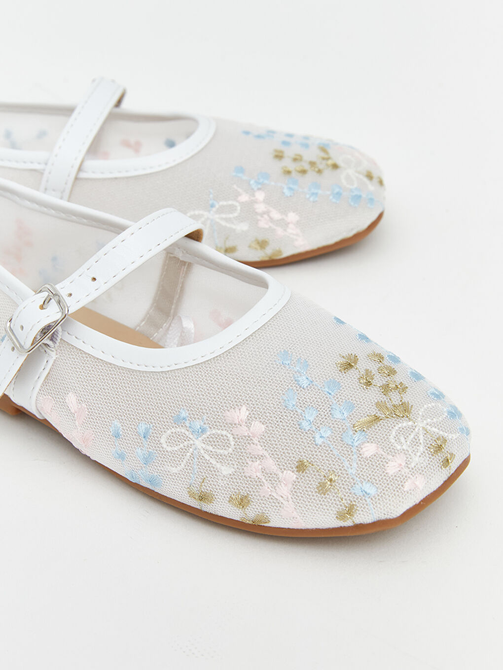 Baletanke za devojčice sa mašnom i vezom-2