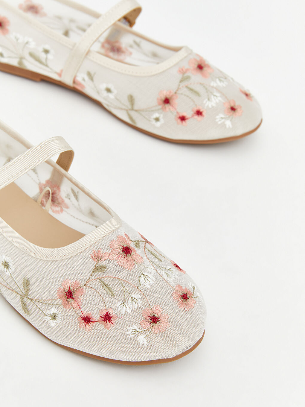Girl ECRU Ballet Flats-2