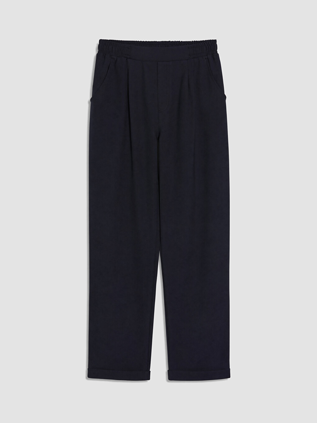 Lacivert Loose Fit Kız Çocuk Pantolon