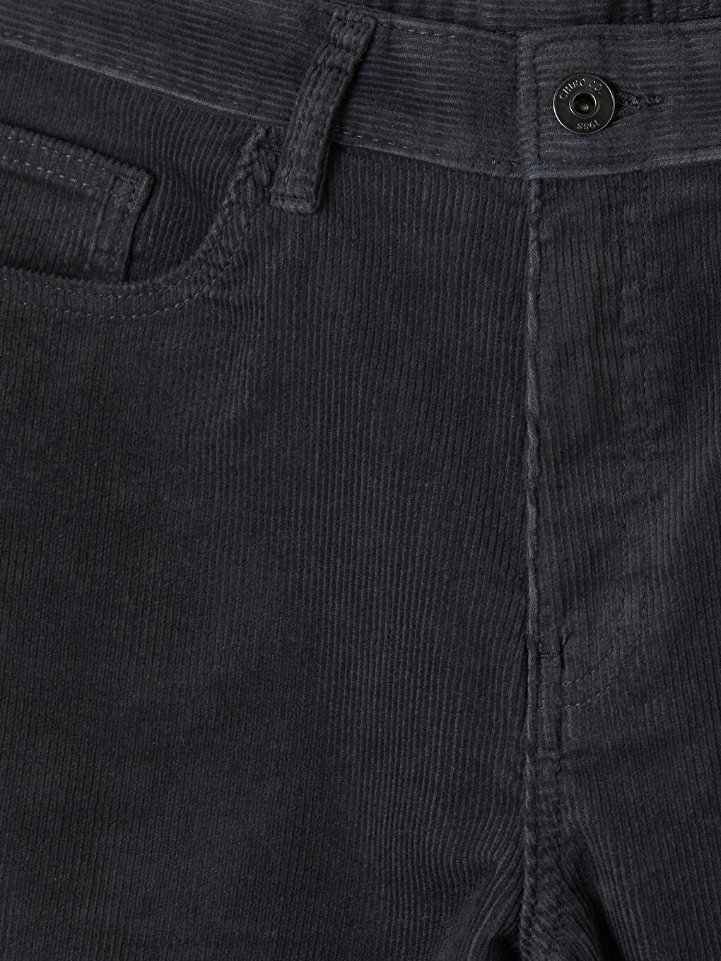 Antrasit Regular Fit Kadife Erkek Pantolon-4