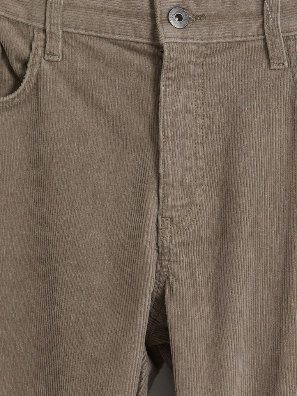 Bej Regular Fit Kadife Erkek Chino Pantolon-4