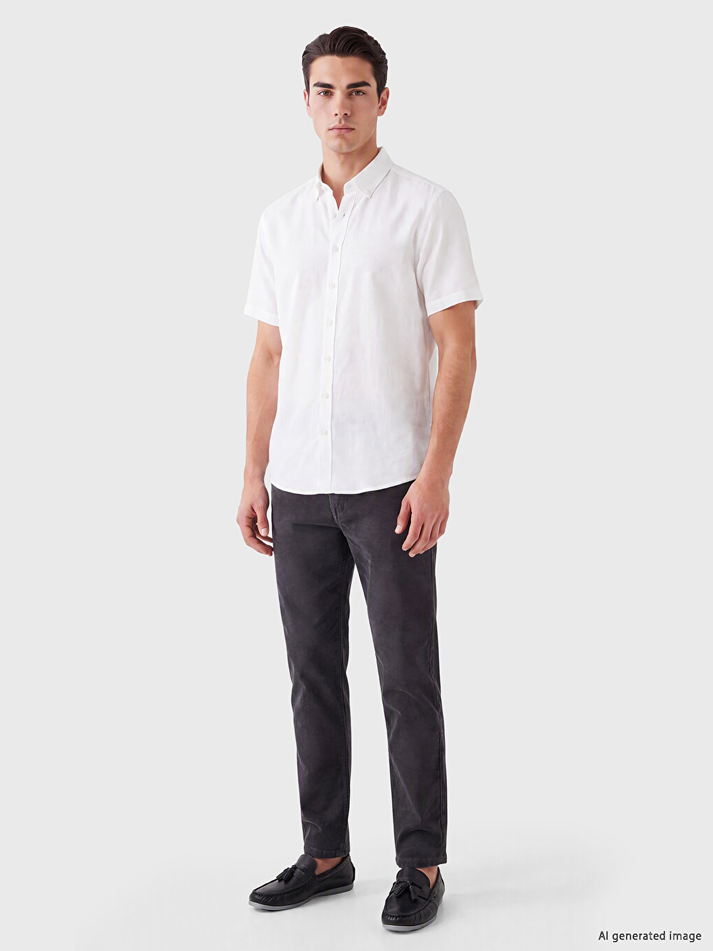 Antrasit Regular Fit Kadife Erkek Pantolon