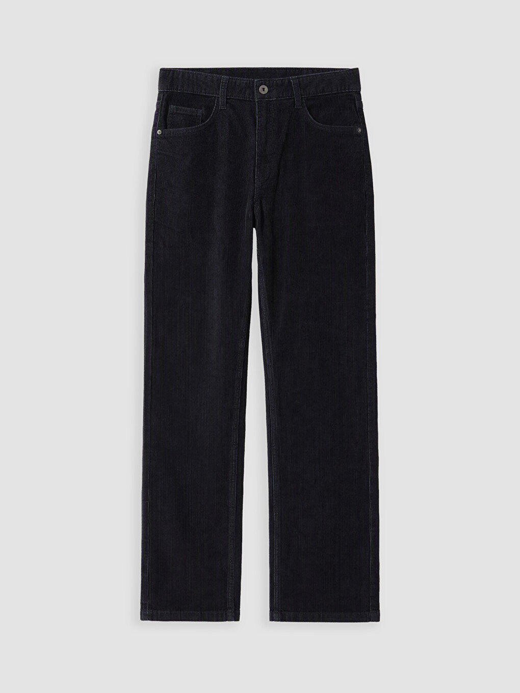 Lacivert Regular Fit Kadife Erkek Chino Pantolon-3
