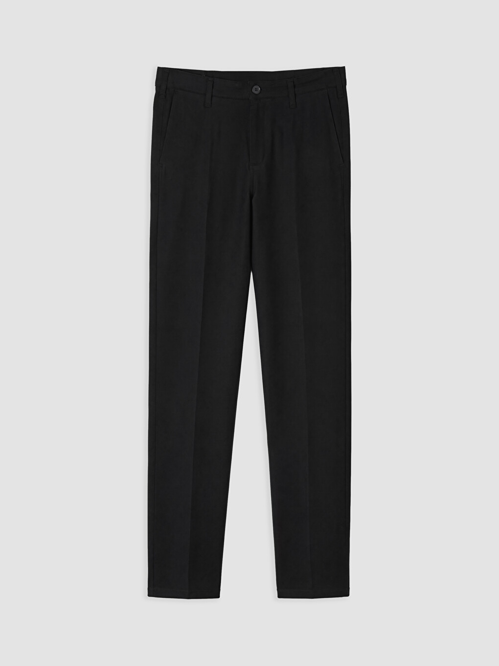 Siyah Standart Kalıp Erkek Chino Pantolon-3