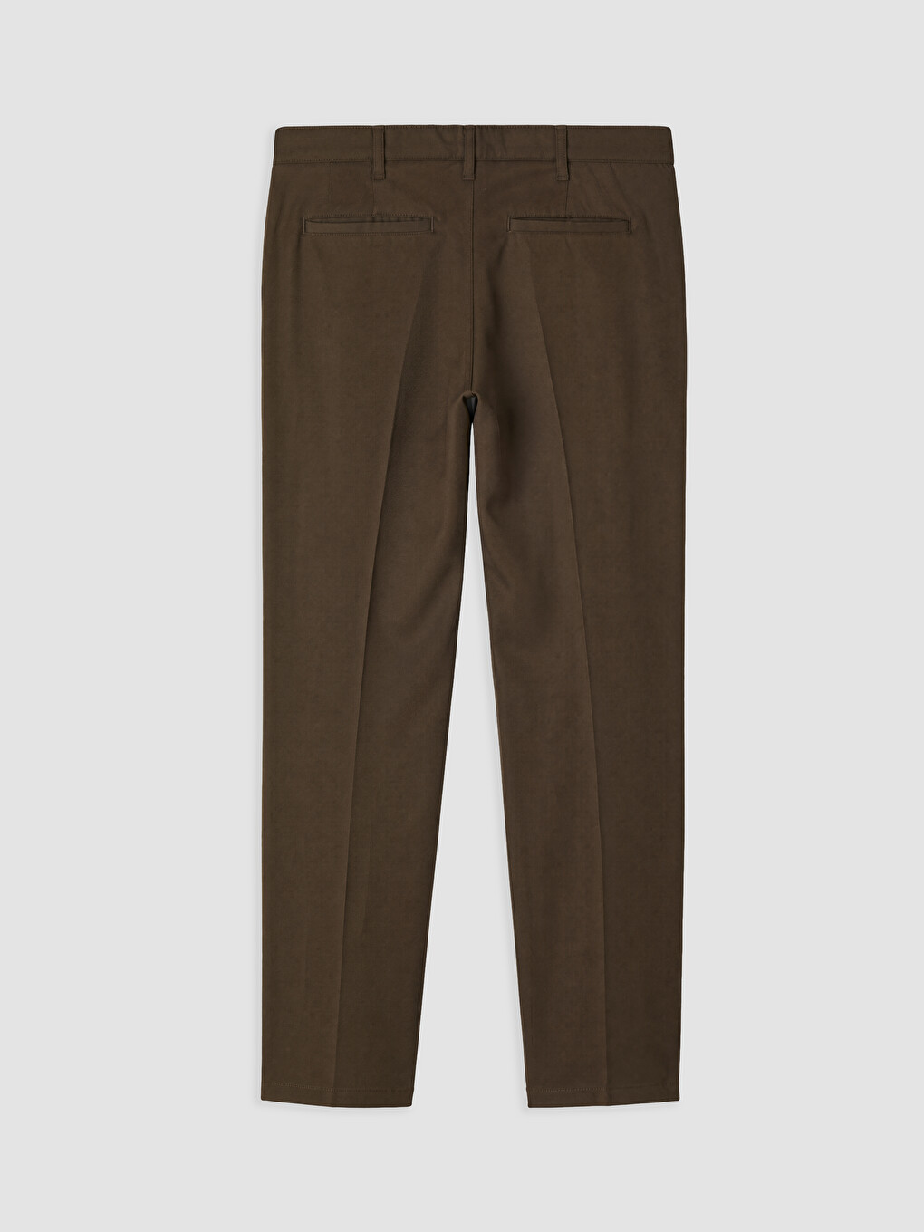 Kahverengi Standart Kalıp Erkek Chino Pantolon-5