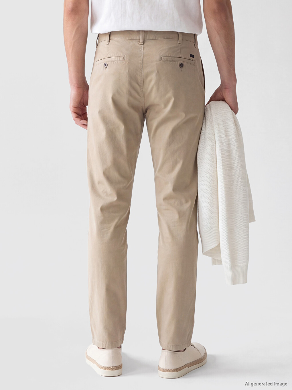 Muškarac Kaki Chino Pantalone-2