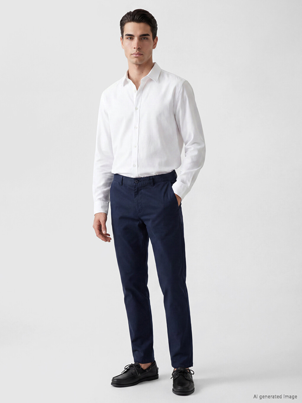 Standart Kalıp Erkek Chino Pantolon-1