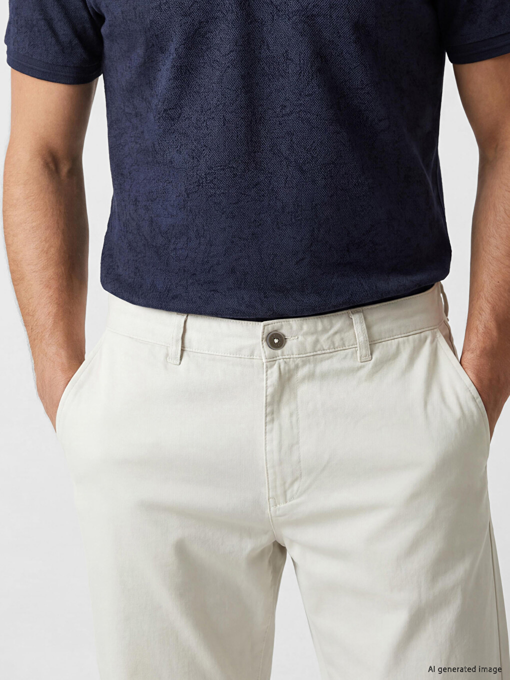 Regular Fit Men's Chino Trousers-2