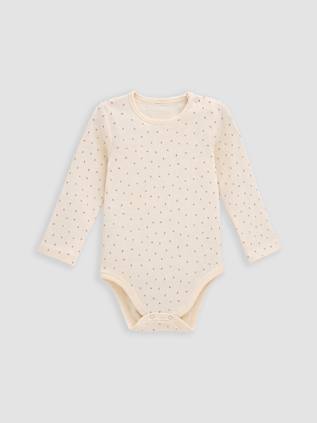 Pembe Bisiklet Yaka Kız Bebek Çıtçıtlı Body