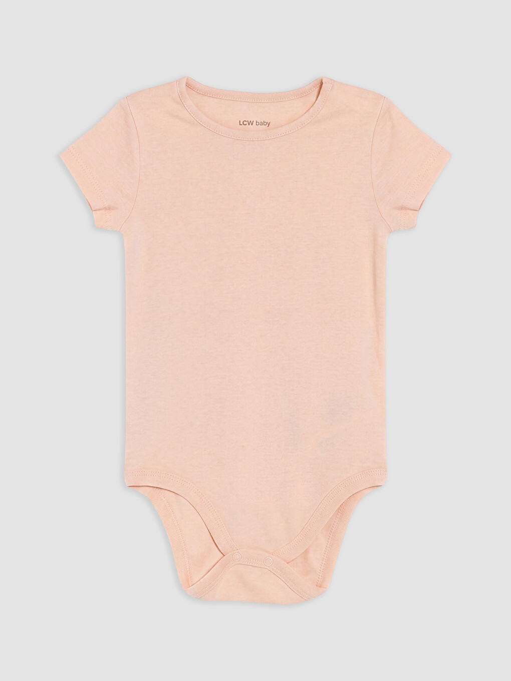 Ekru Kız Bebek Kısa Kollu Çıtçıtllı Body 2'li-3