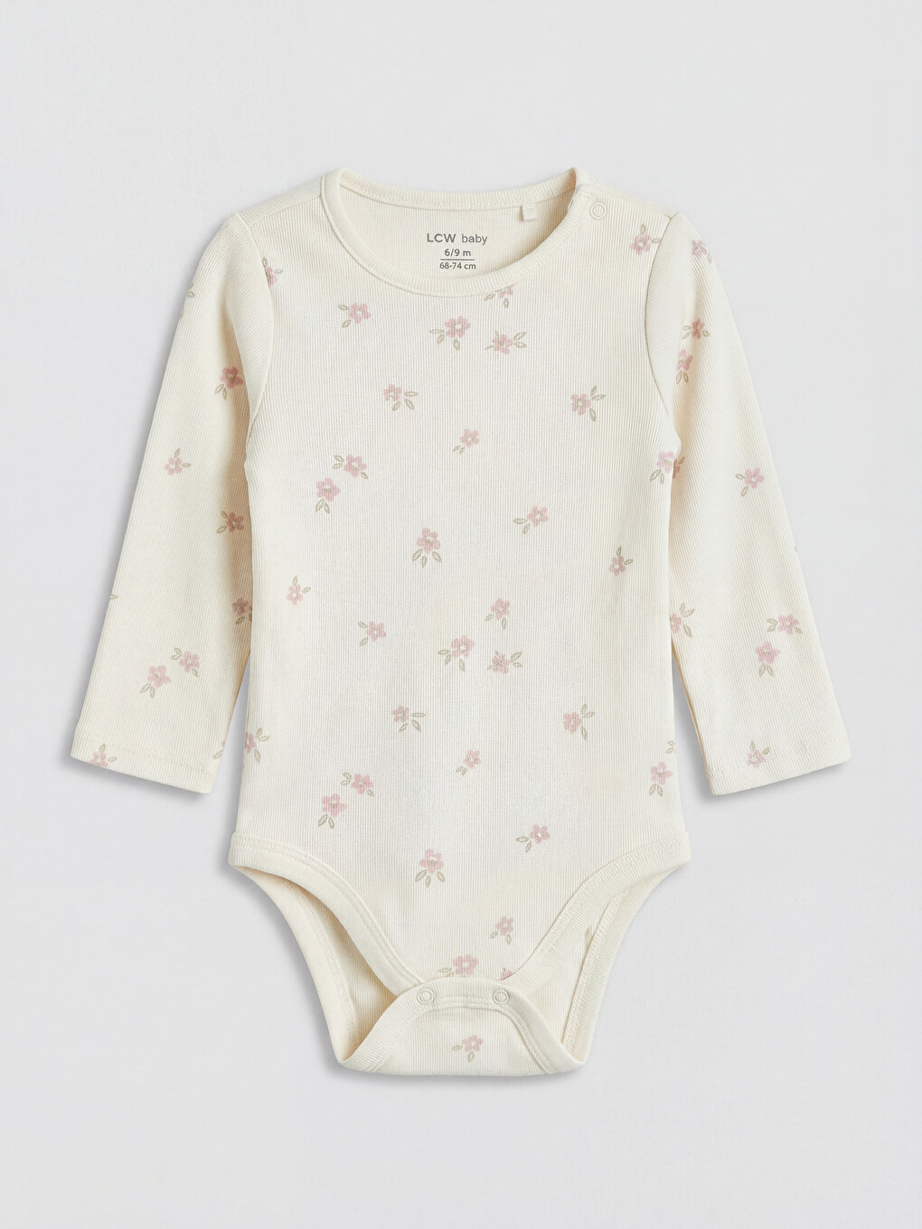 Bisiklet Yaka Kız Bebek Çıtçılı Body 2'li-3