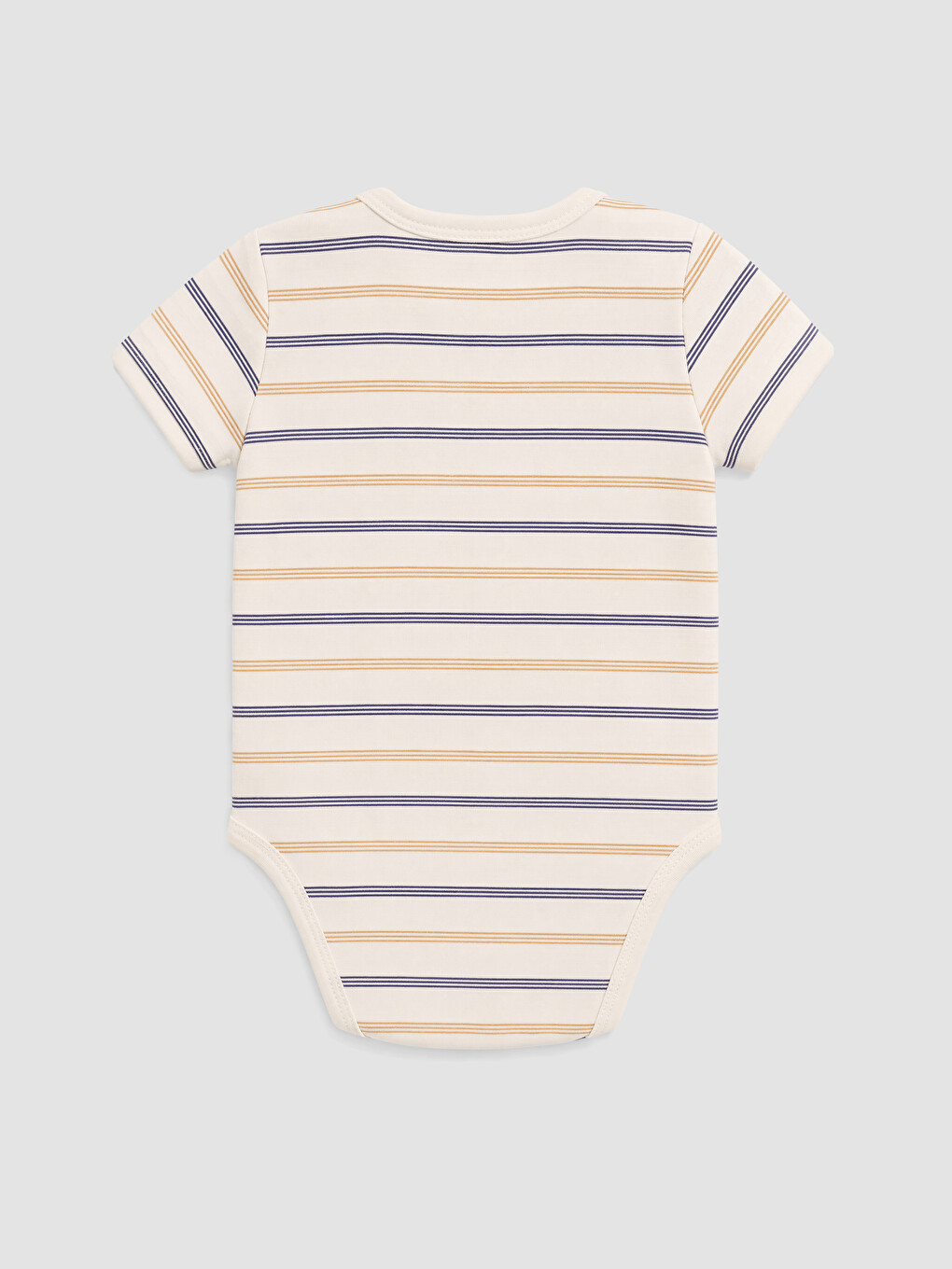 Crew Neck Baby Boys' Snap Bodysuit 2 Pack-3