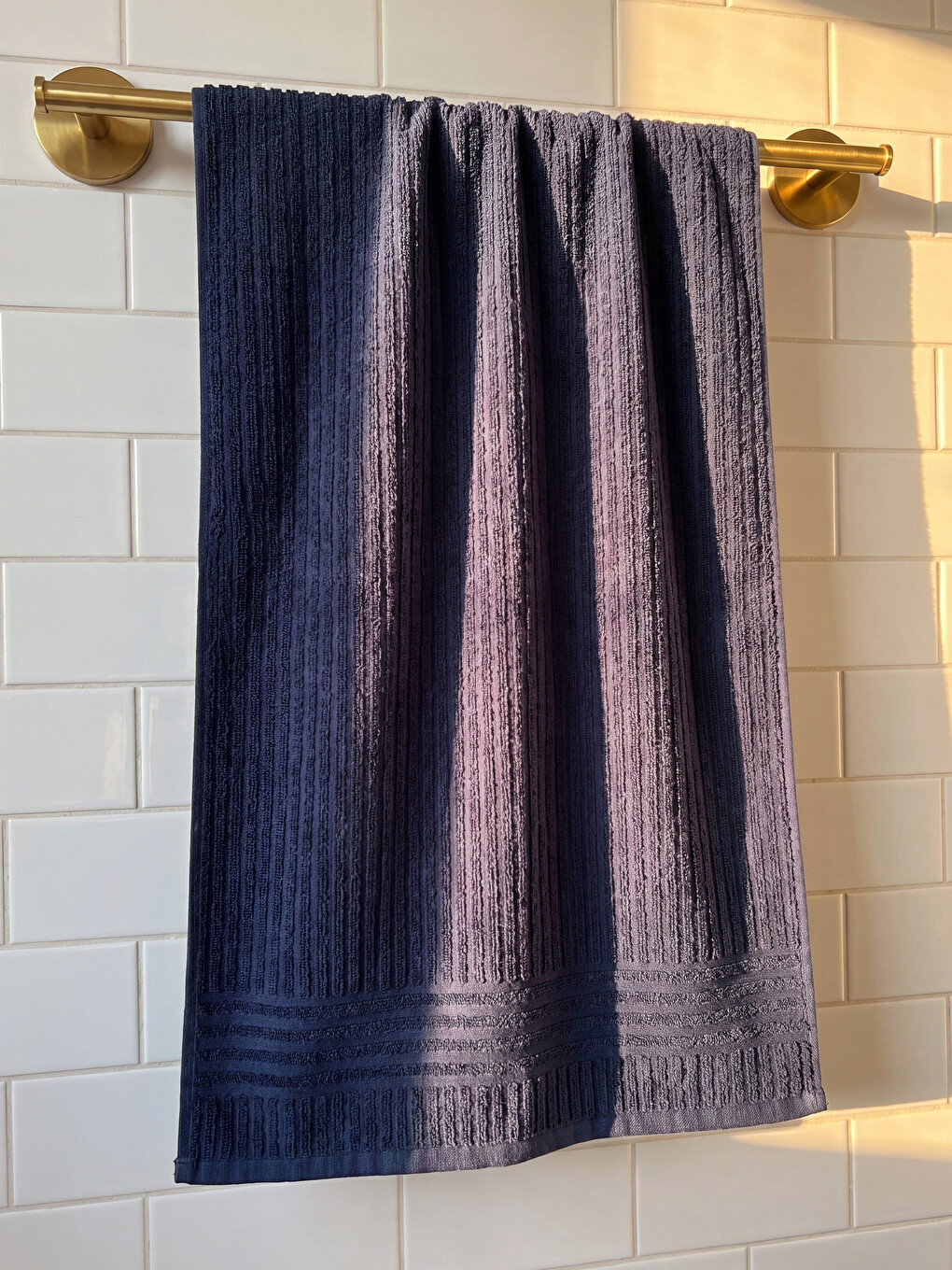 Ribbed Cotton Face Towel 50x80 Cm