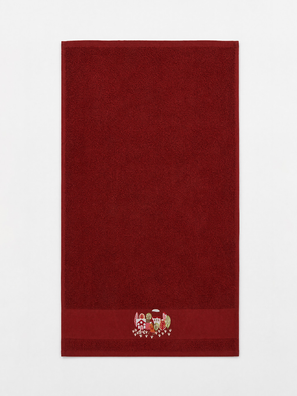 منشفة وجه مطرزة بتطريز منزلي 50x80-1