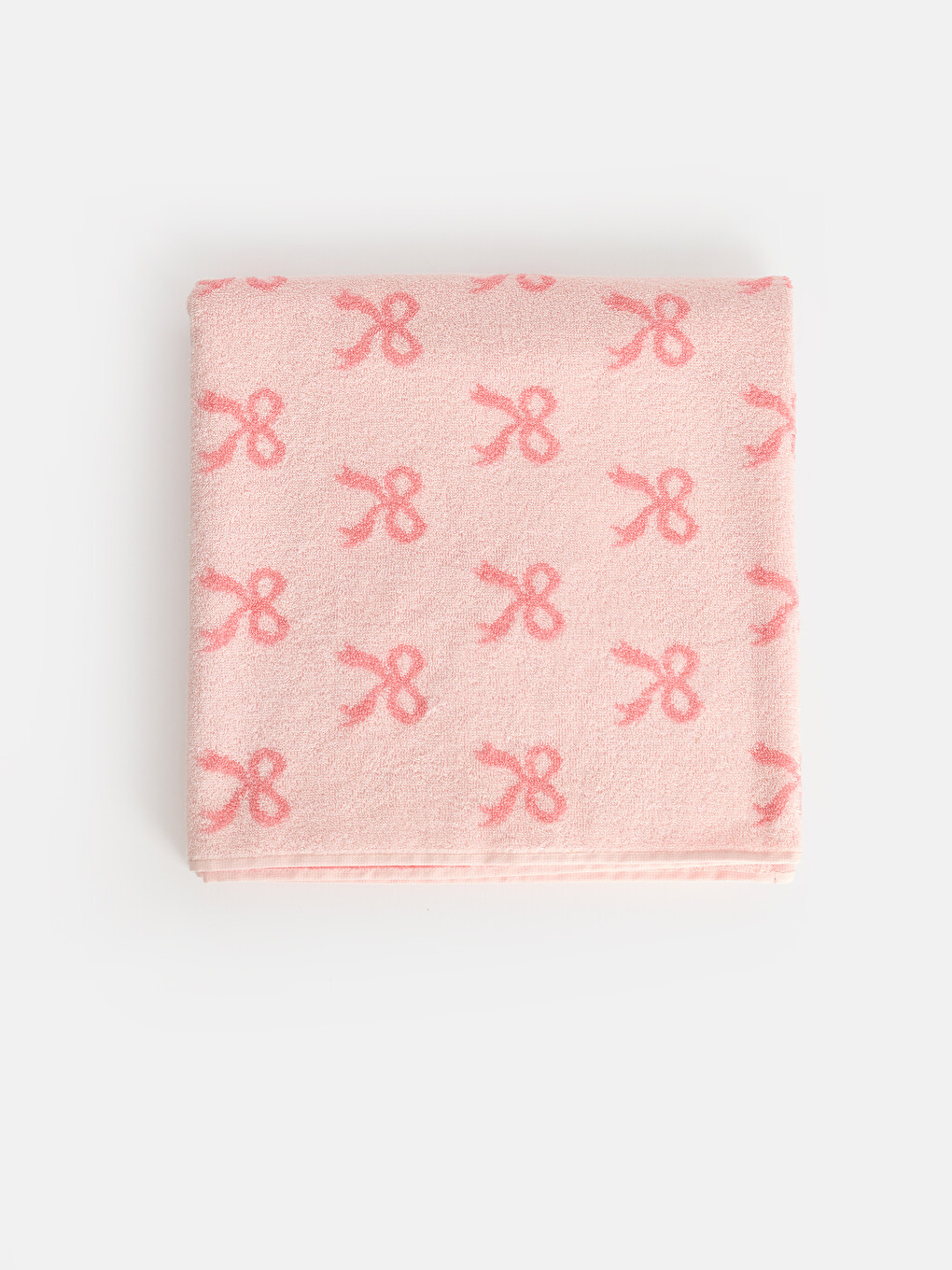 Bow Patterned Bath Towel 70x140 Cm-1