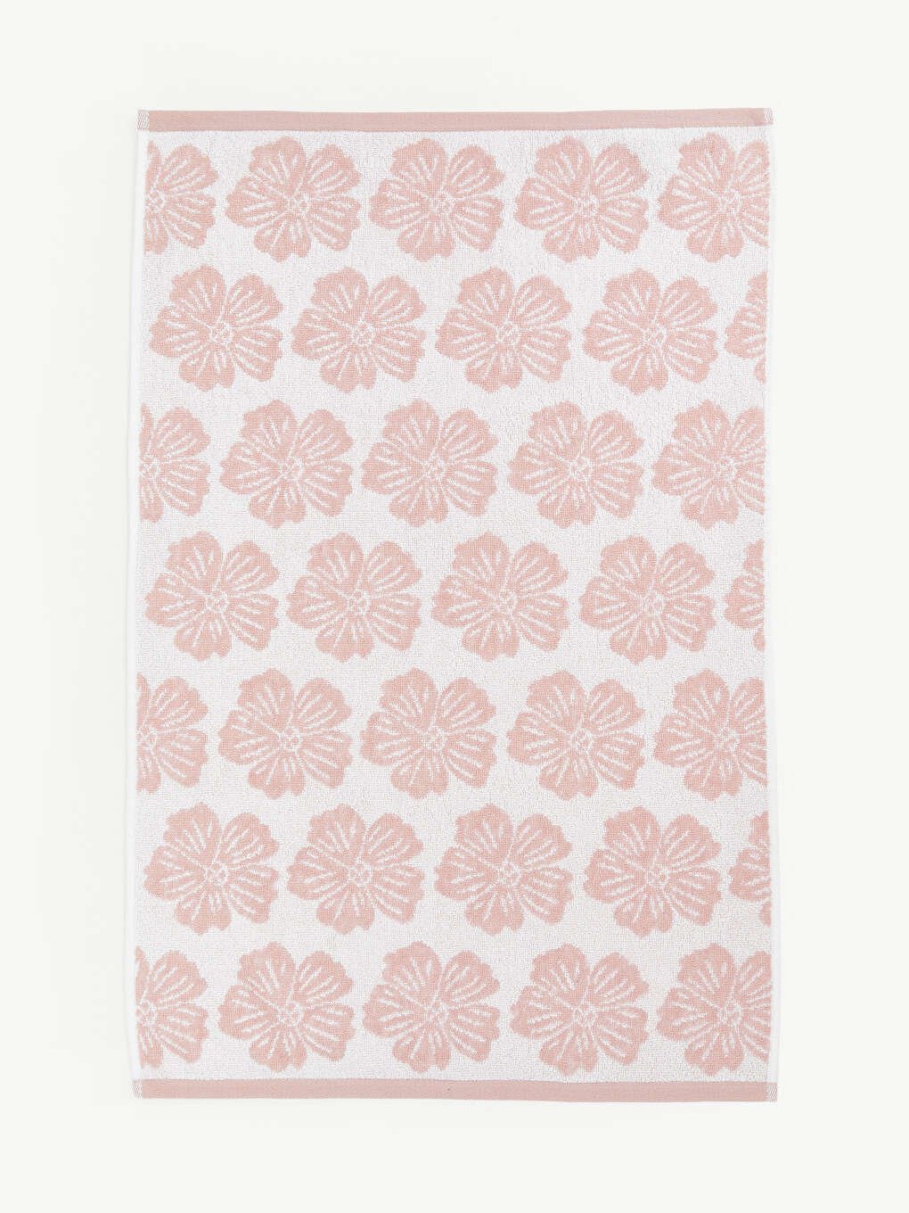 Flower Patterned Cotton Face Towel 50x80 Cm-1