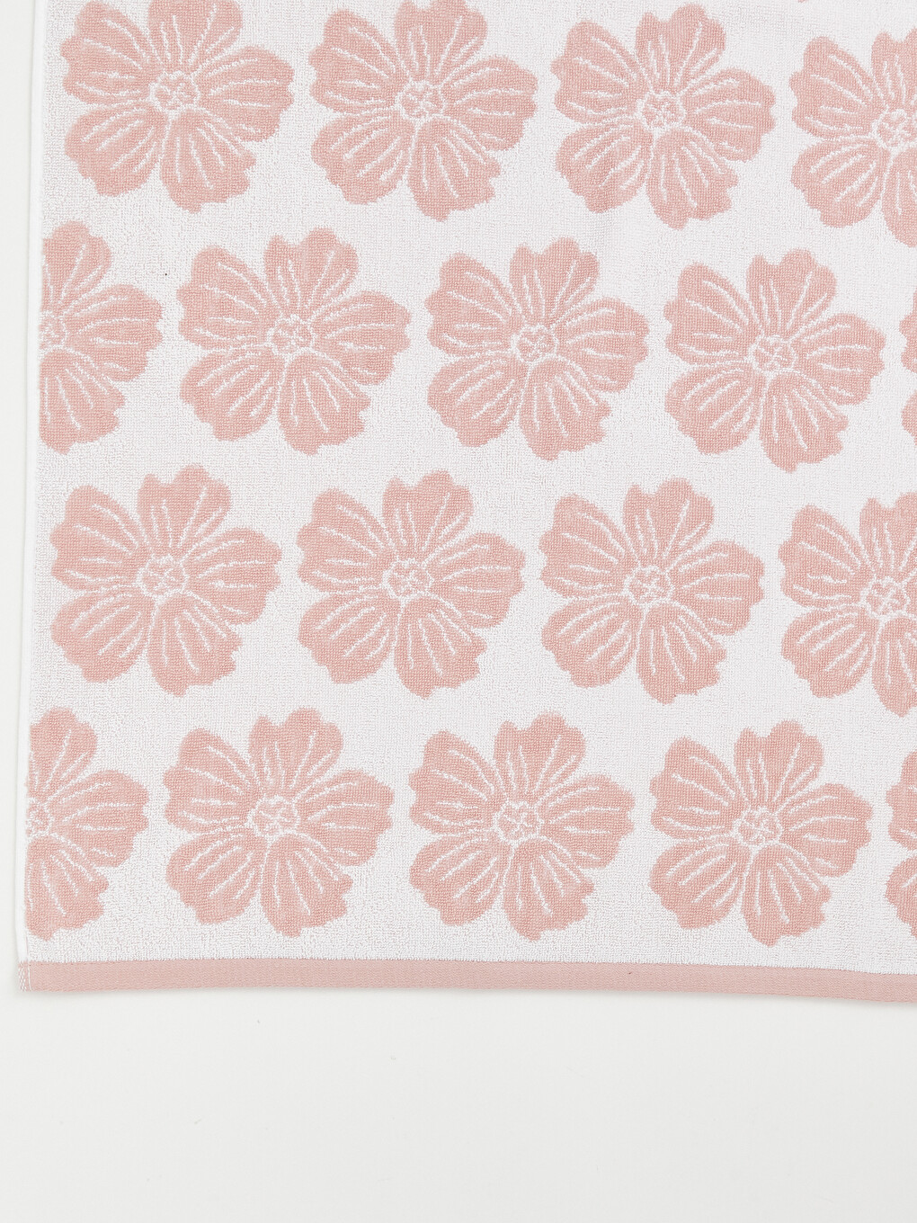 Flower Patterned Cotton Face Towel 50x80 Cm-2