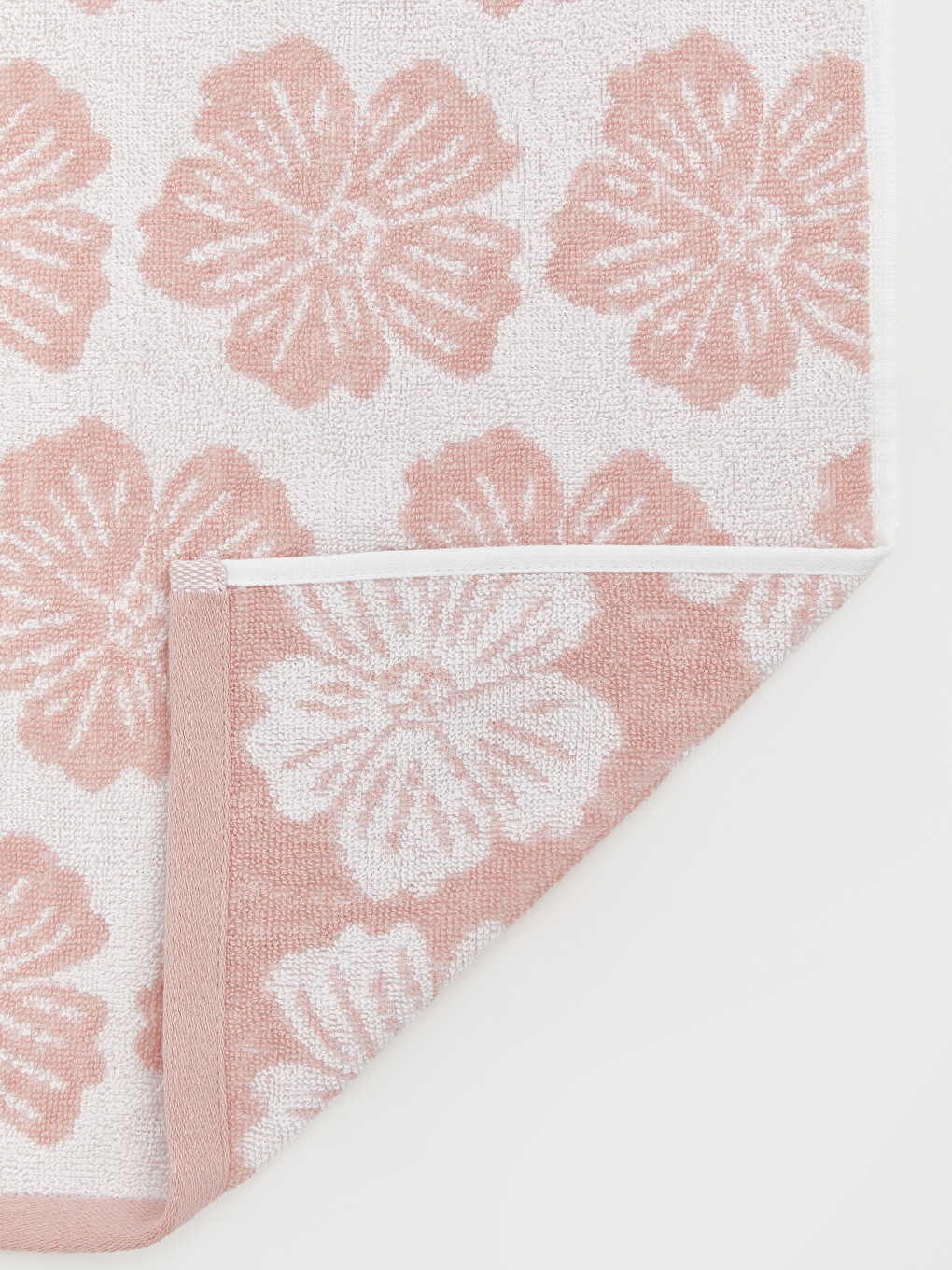 Flower Patterned Cotton Face Towel 50x80 Cm-4