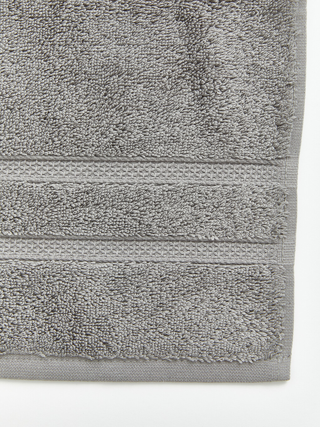 Gri Pamuklu Yüz Havlusu 50x80 Cm-1