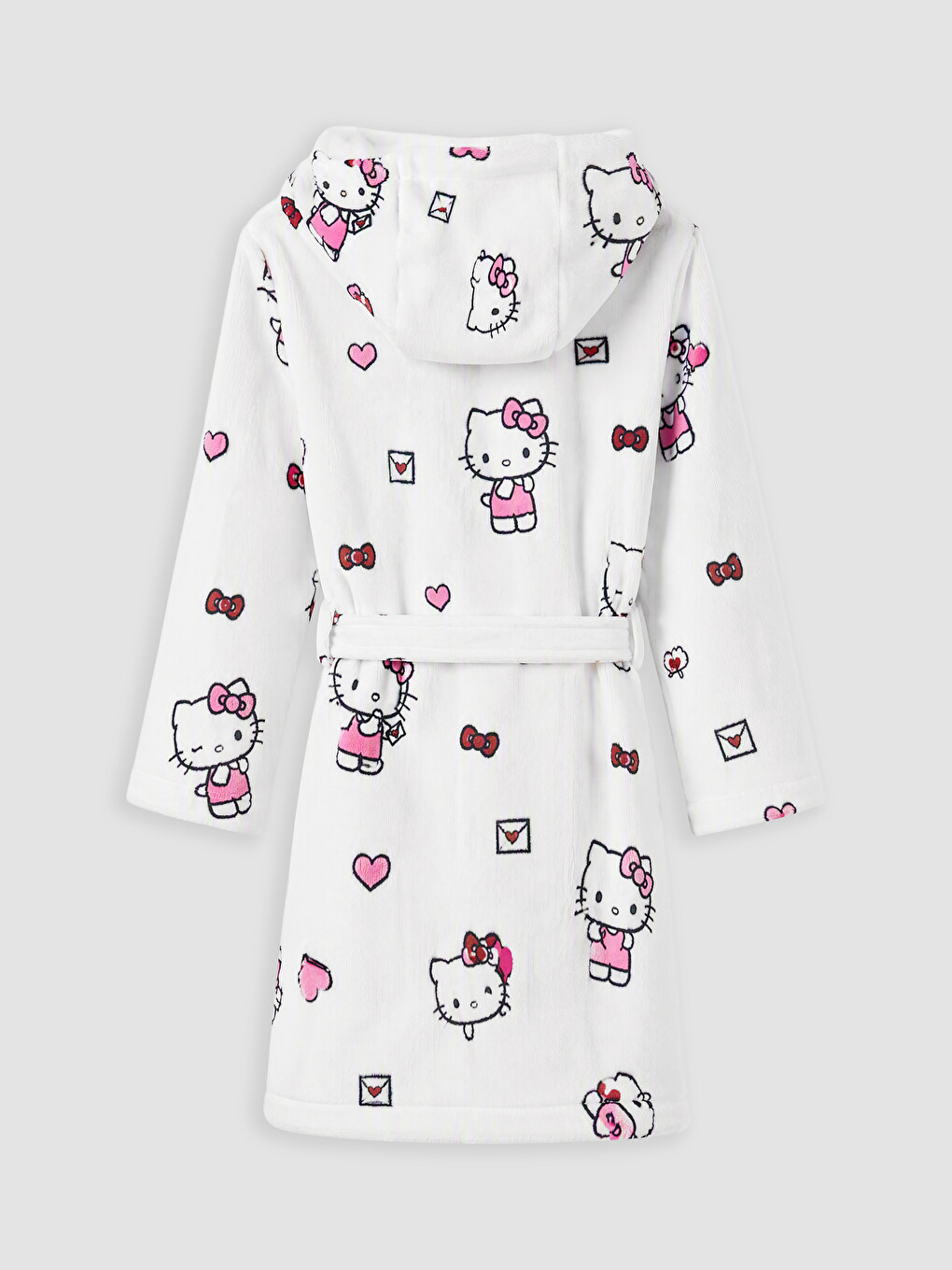 Rrobë Banje Pambuku E Stampuar Hello Kitty Për Vajza-3