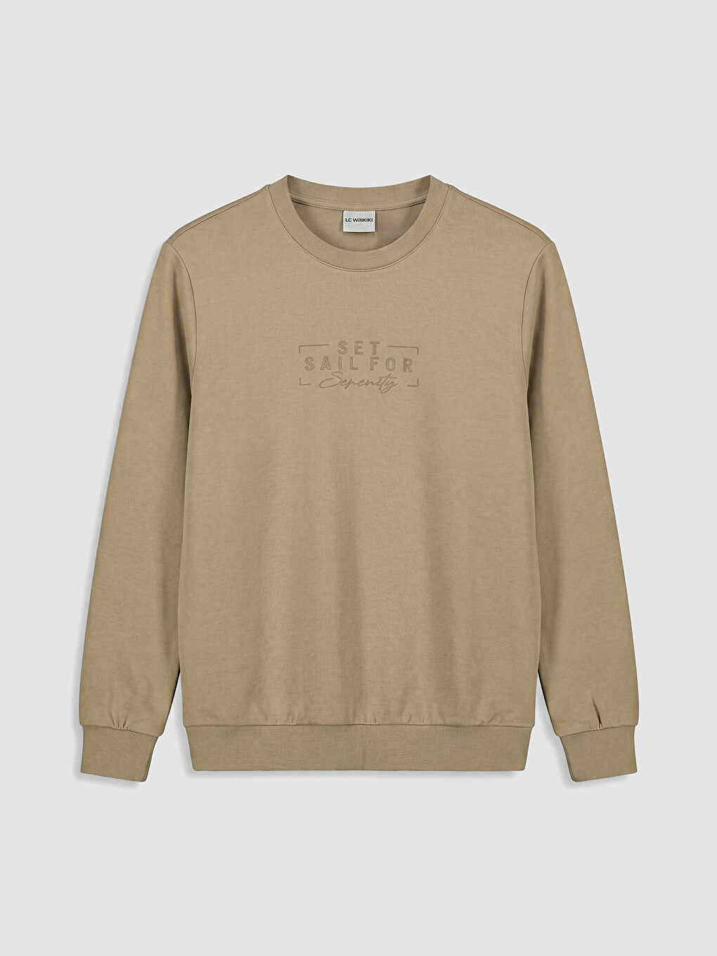 Crew Neck Printed Men's Sweatshirt-3