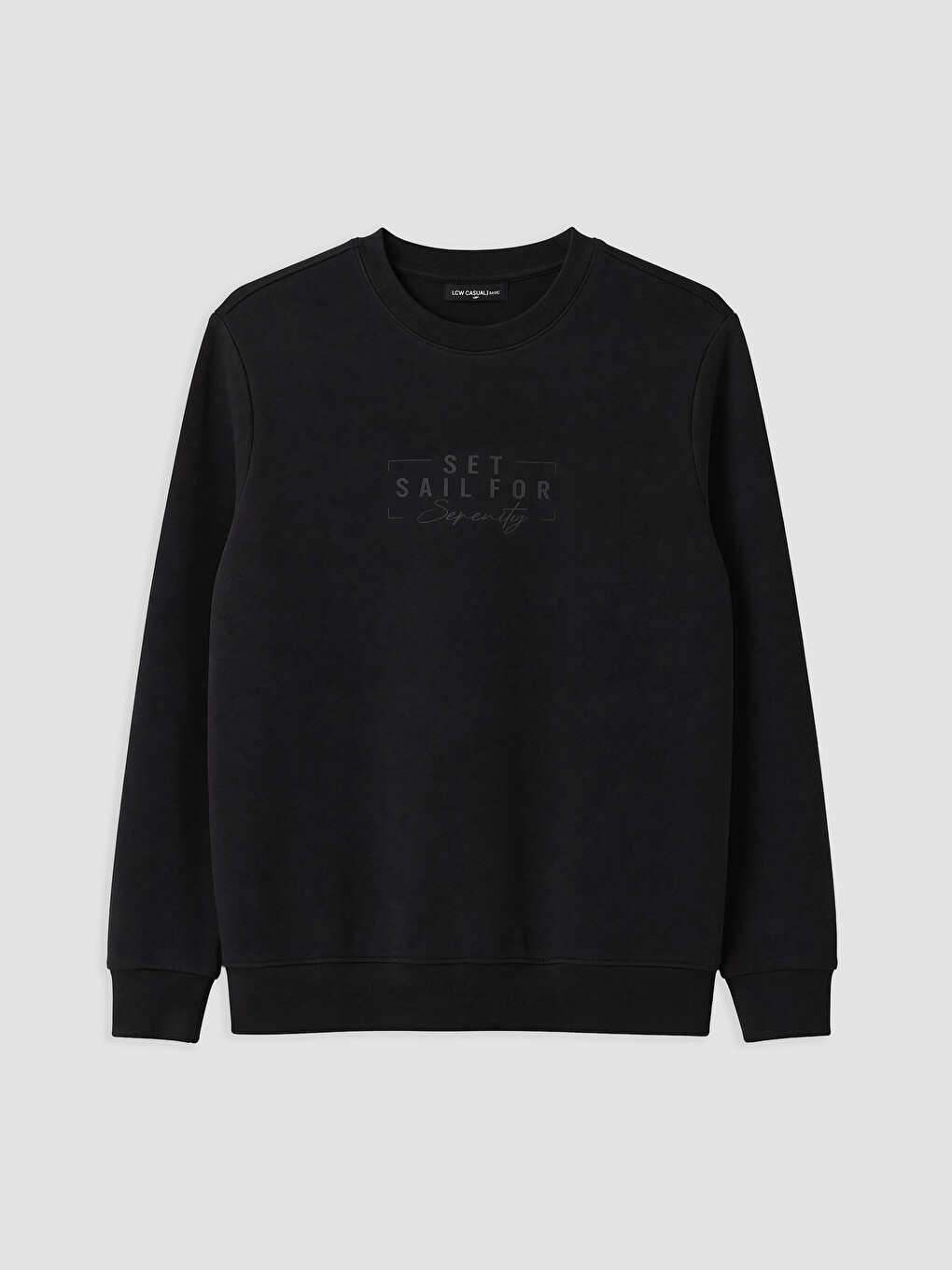 Crew Neck Printed Men's Sweatshirt-3