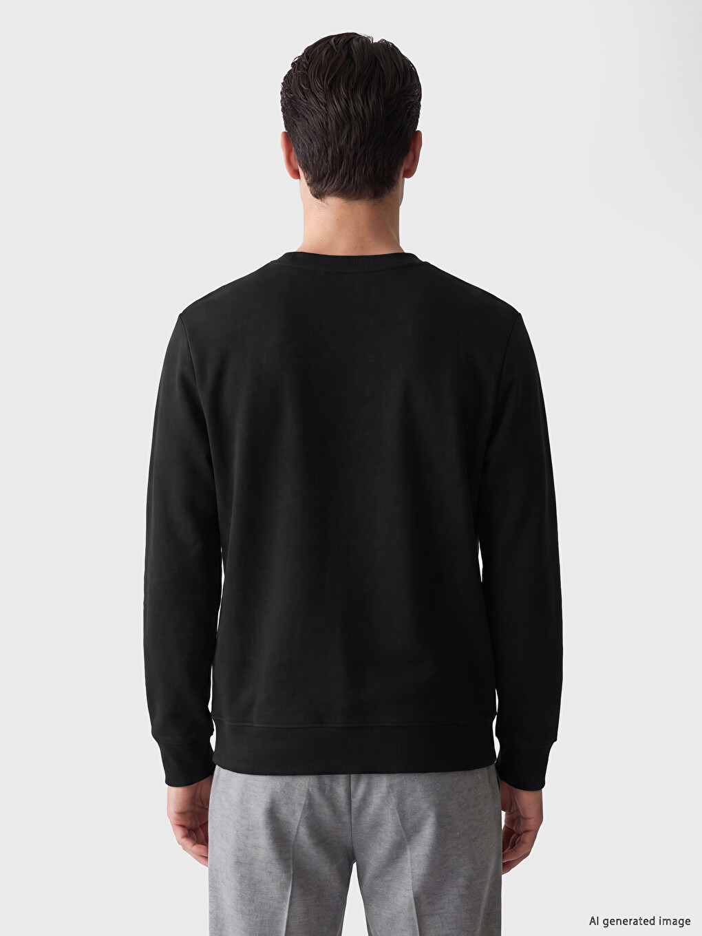 Crew Neck Printed Men's Sweatshirt-2
