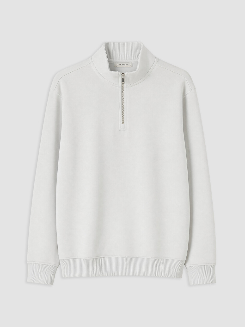 Man Beige Sweatshirt