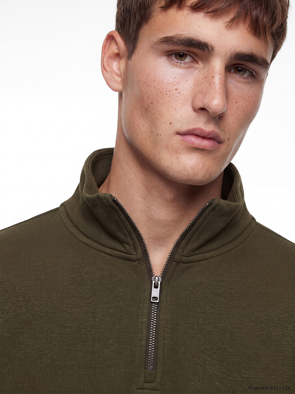 Mock Neck Men's Sweatshirt-2