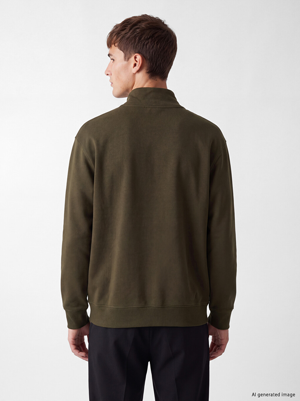 Mock Neck Men's Sweatshirt-3