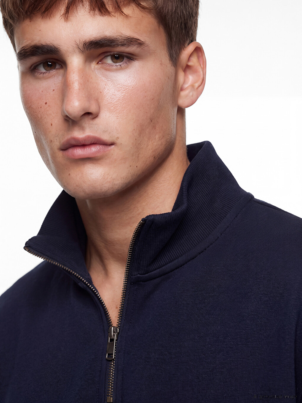 Mock Neck Men's Sweatshirt-2