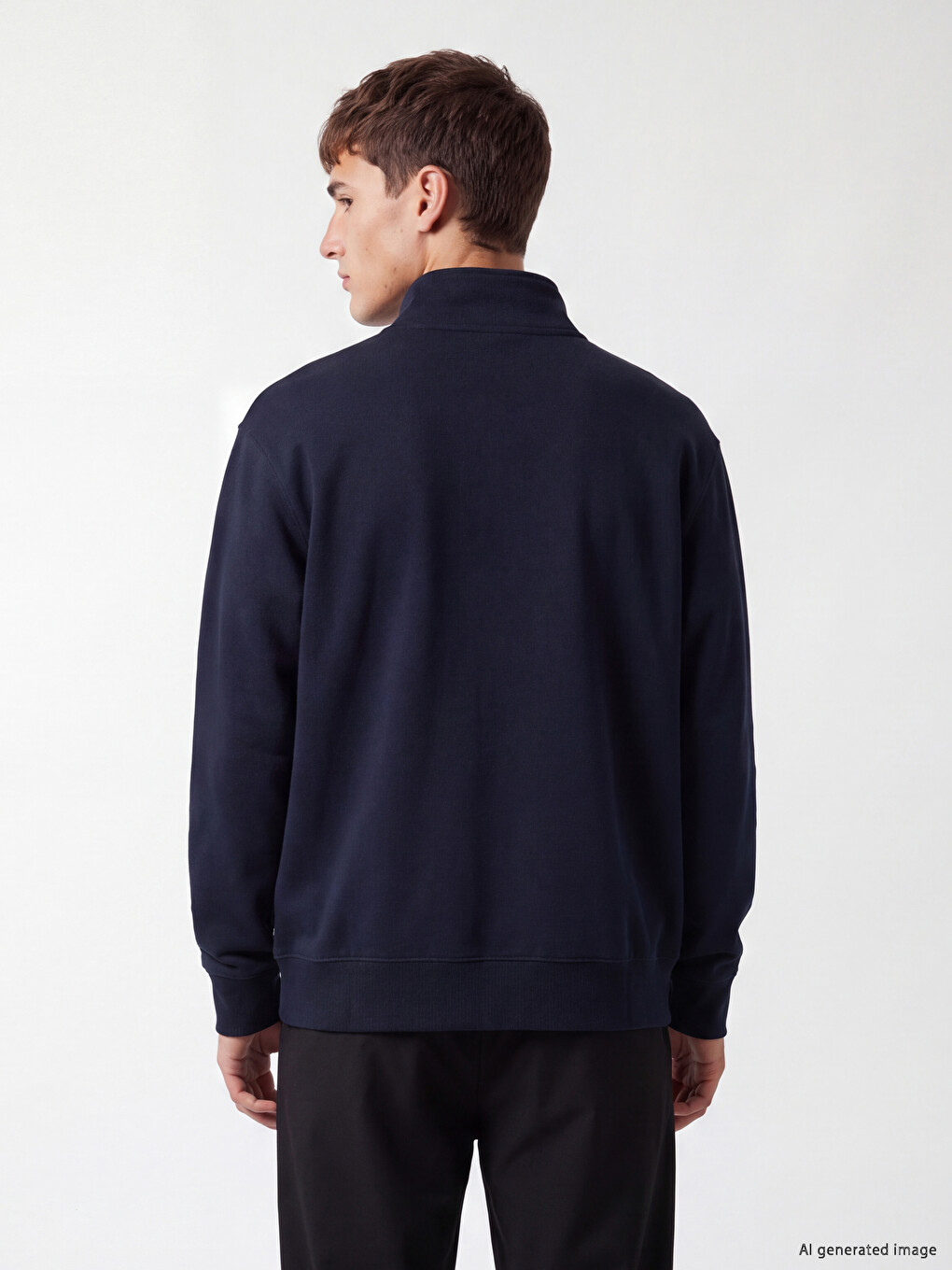 Mock Neck Men's Sweatshirt-3
