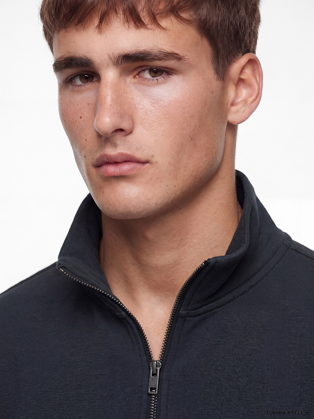 Mock Neck Men's Sweatshirt-2