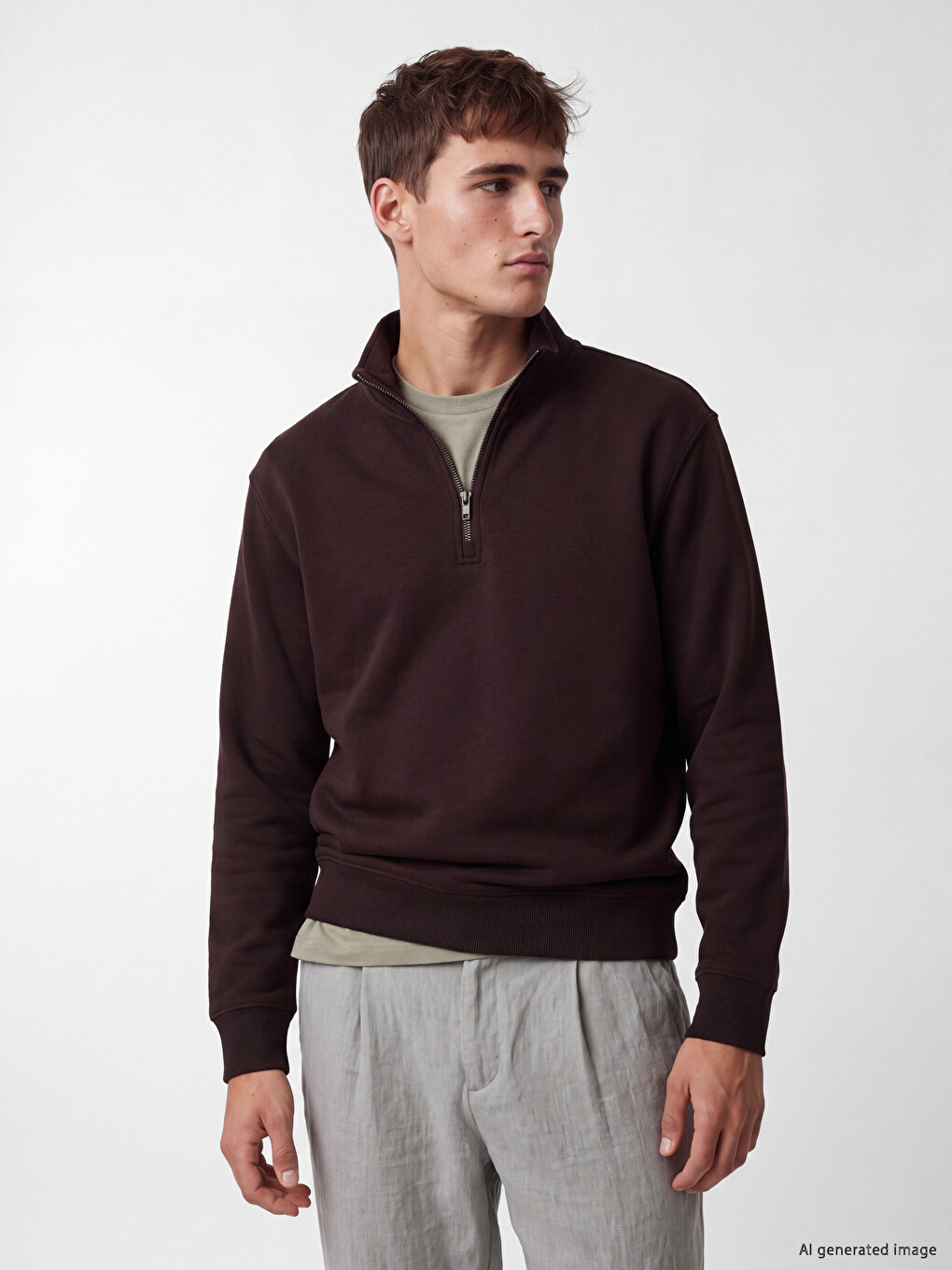 Mock Neck Men's Sweatshirt
