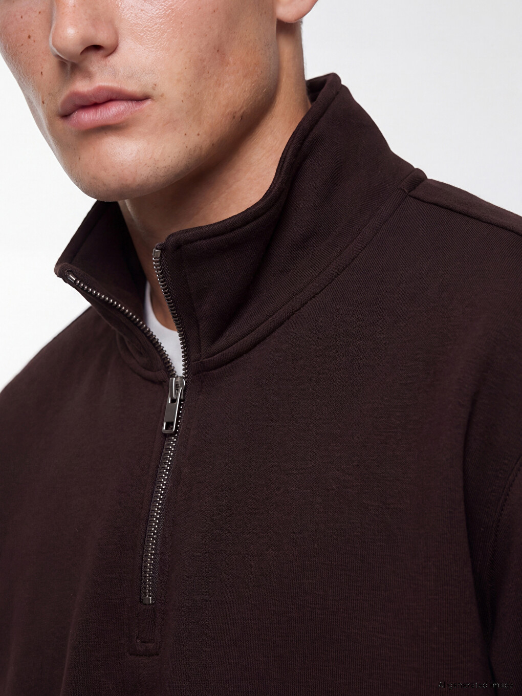 Mock Neck Men's Sweatshirt-2