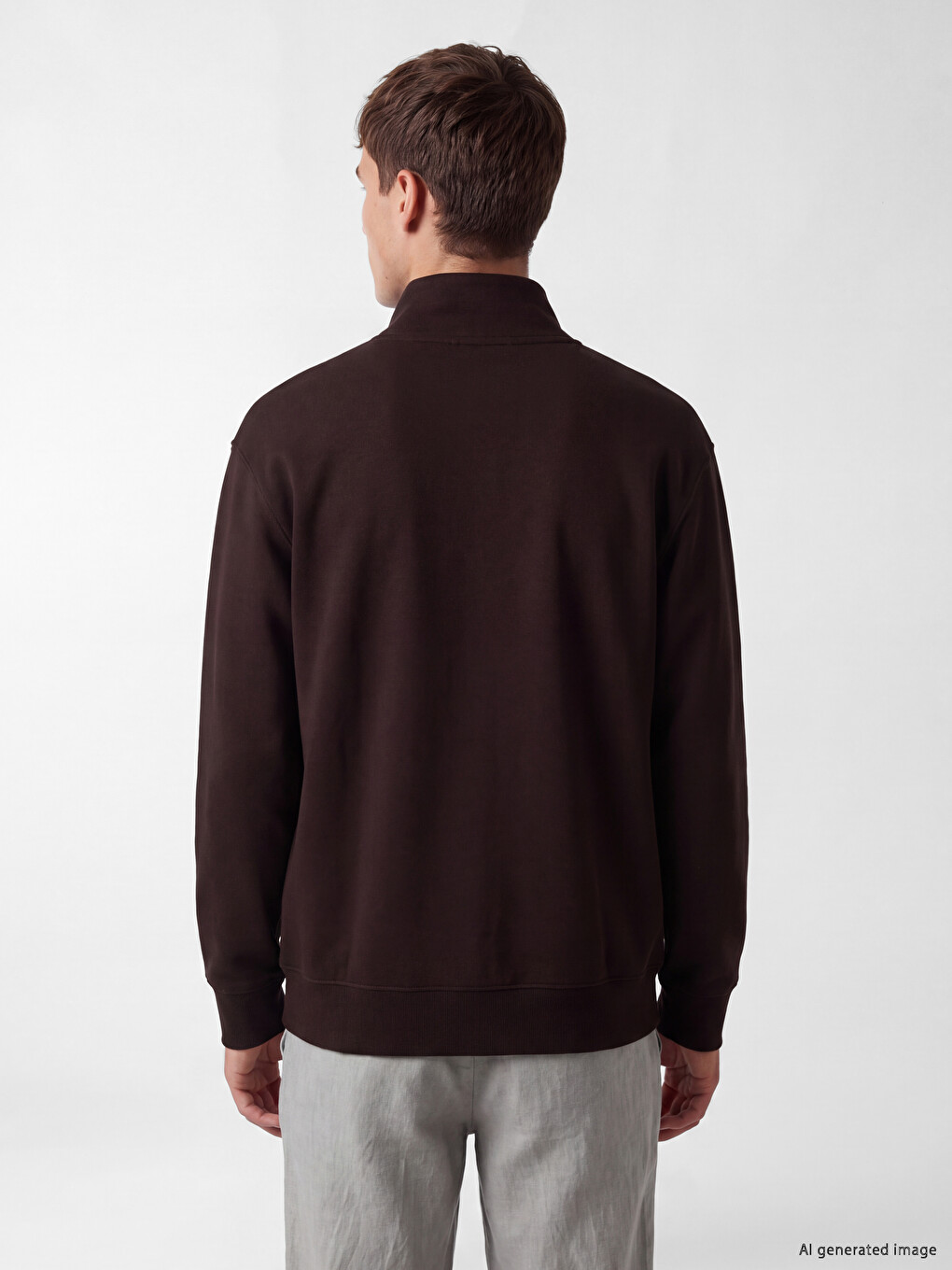 Mock Neck Men's Sweatshirt-3