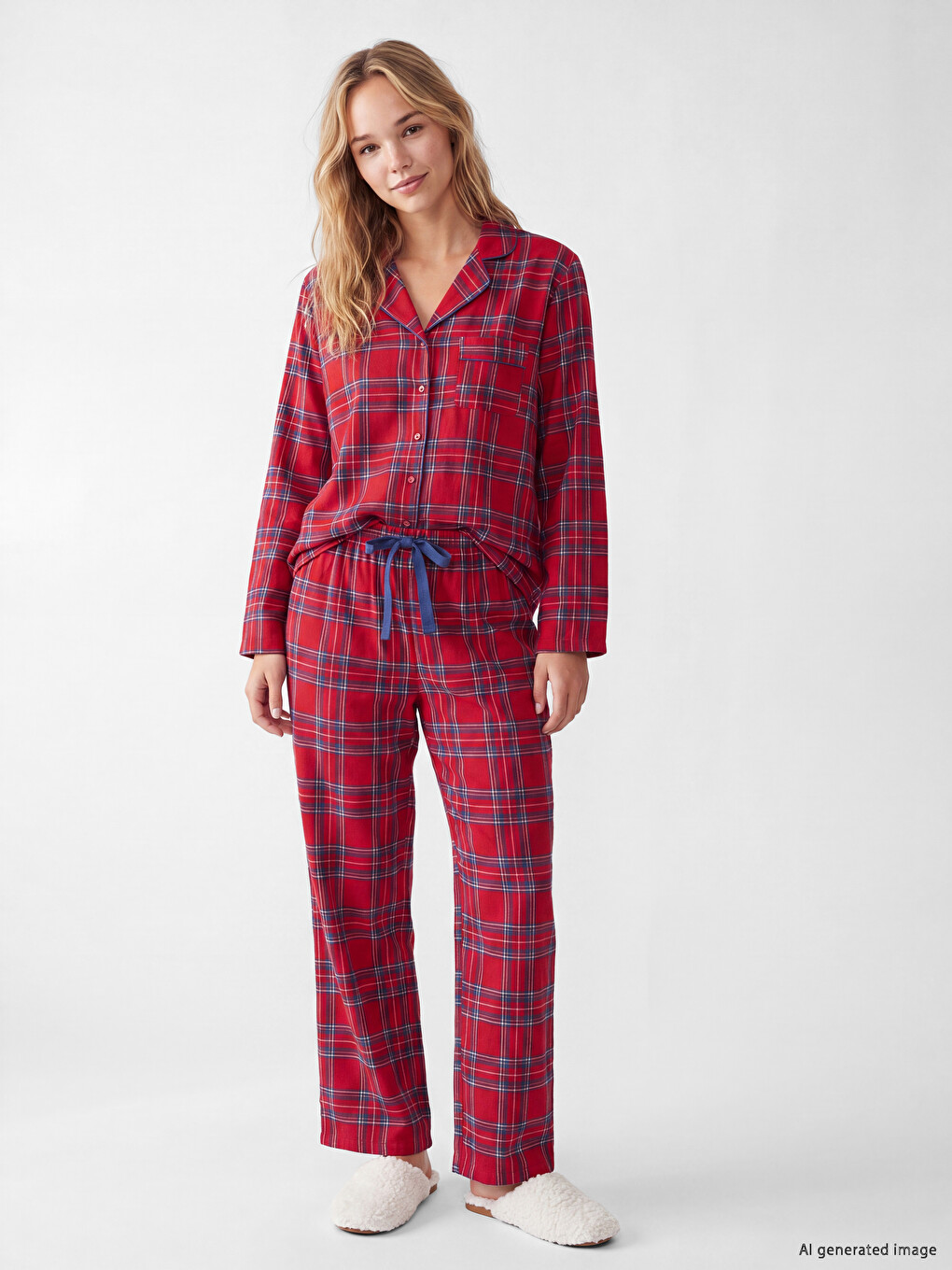 Woman Red Pyjama Set