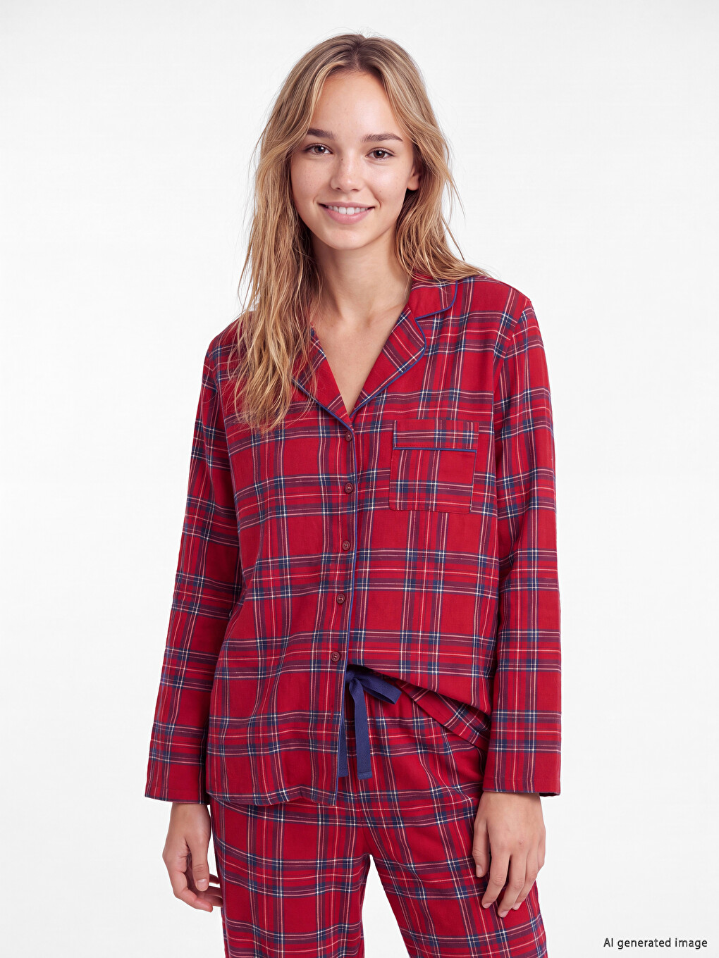 Woman Red Pyjama Set-1