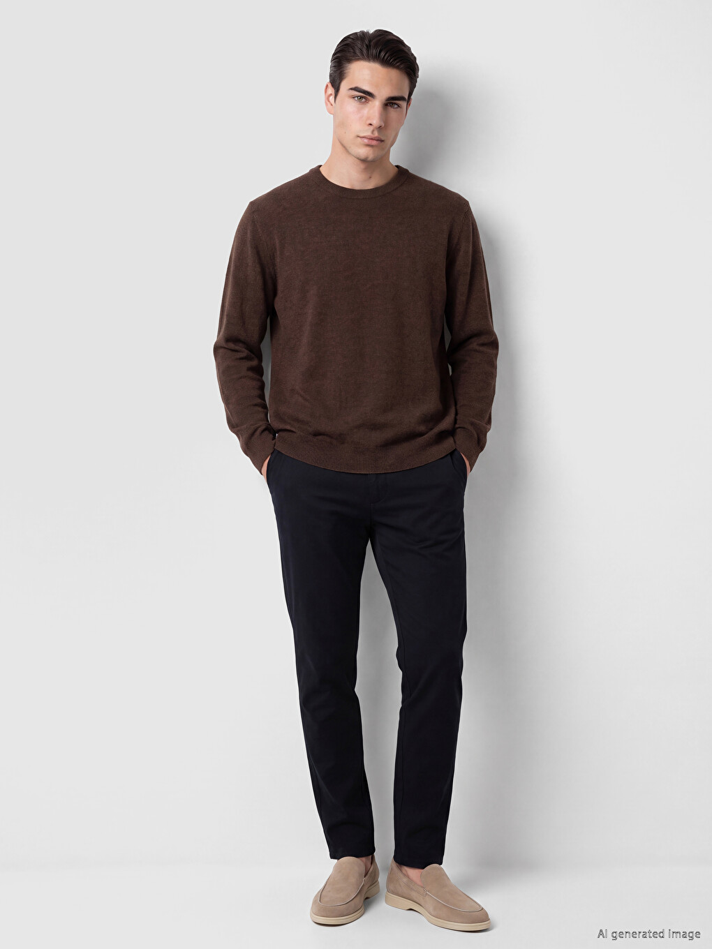 Man Brown Sweater-1