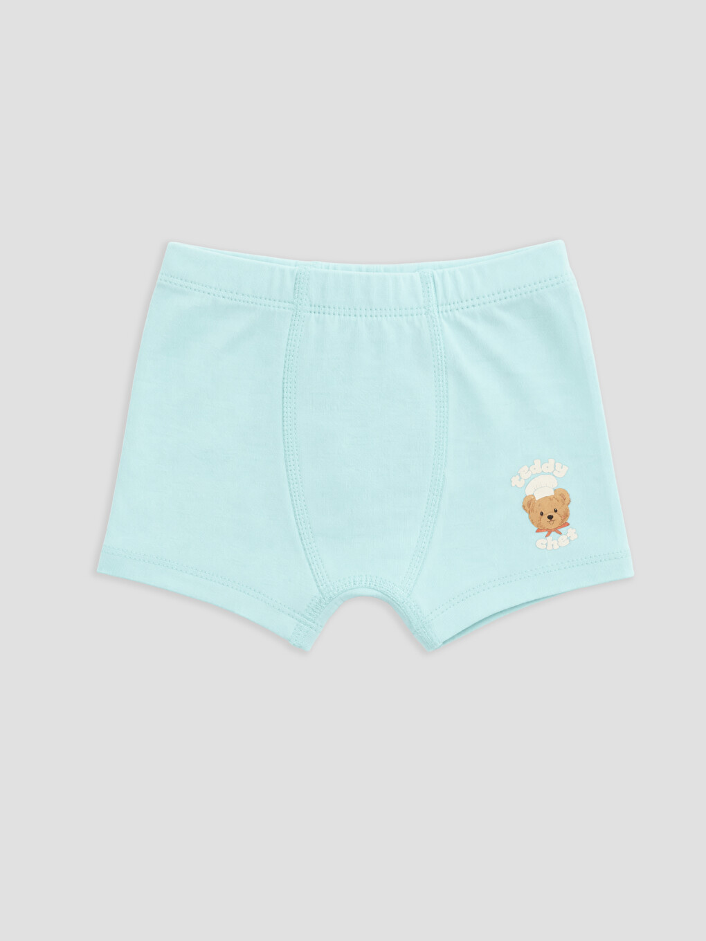 Mavi Baskılı Erkek Çocuk Boxer