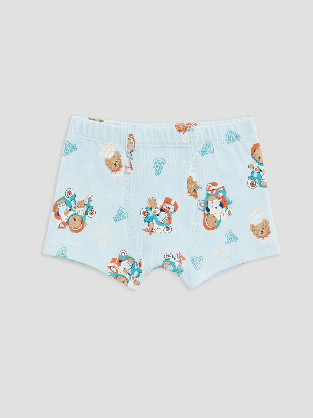 Mavi Baskılı Erkek Çocuk Boxer 3'lü-3