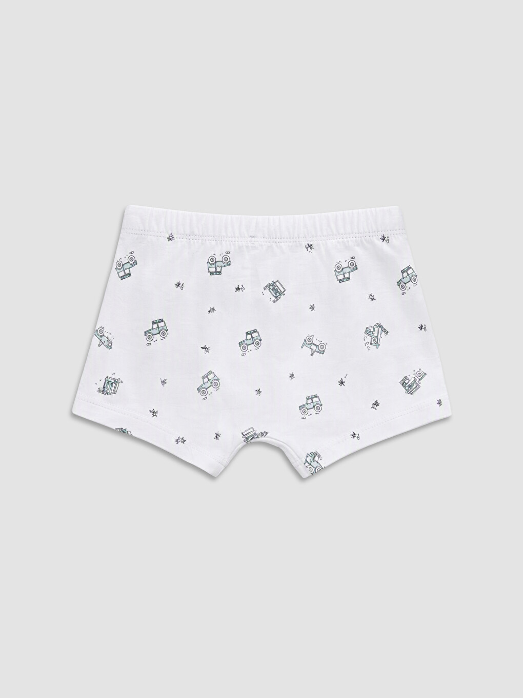 Beyaz Erkek Çocuk Boxer 3'lü-4