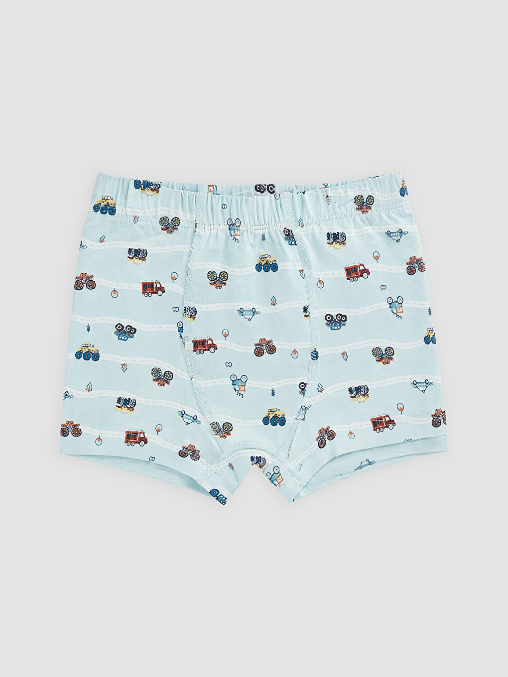 Mavi Desenli Erkek Çocuk Boxer