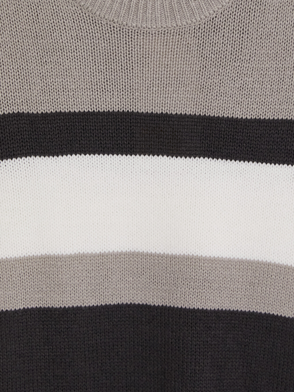 Crew Neck Striped Men's Knitwear Sweater-4