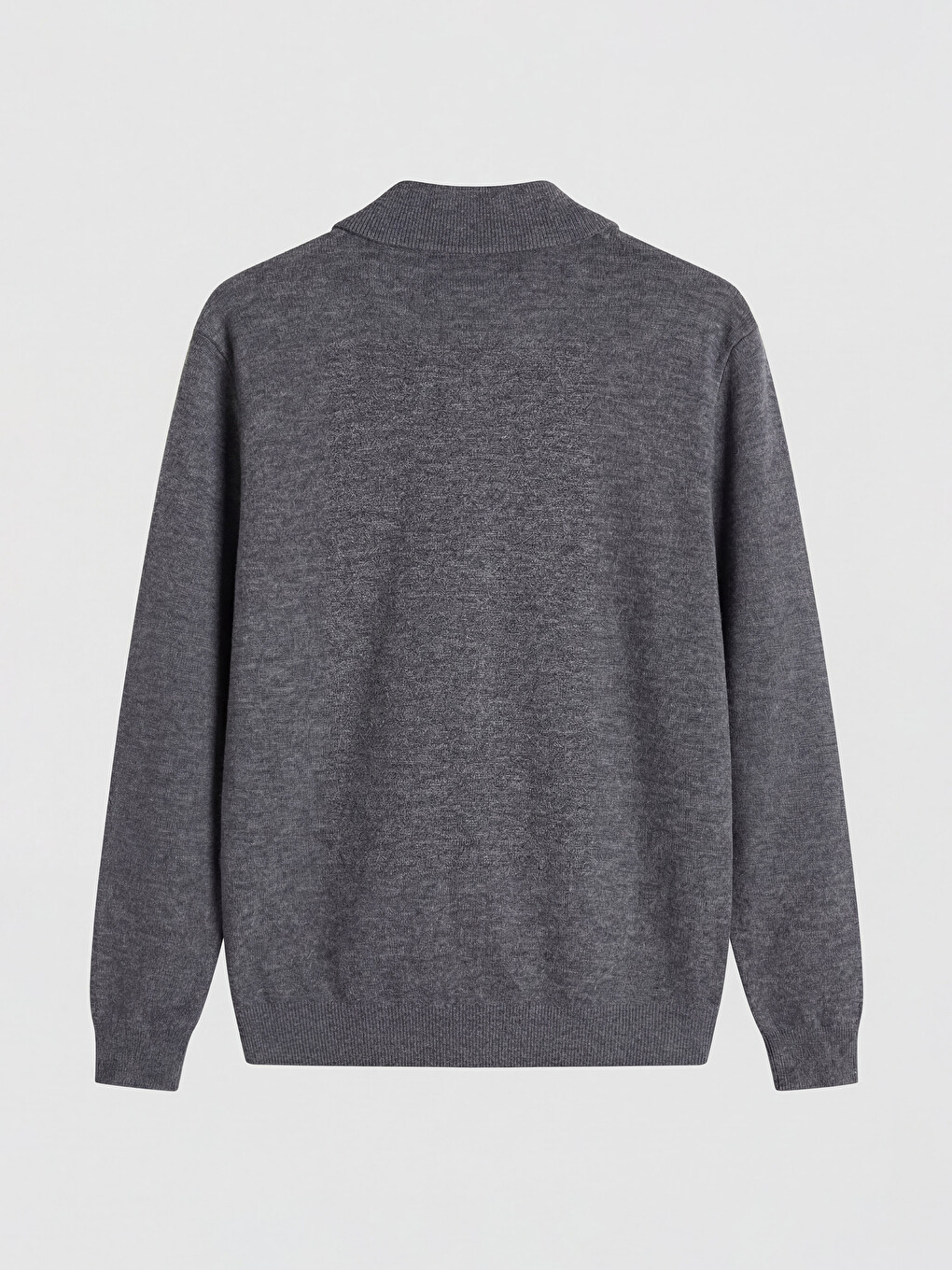 Gri Regular Fit Erkek Triko Hırka-5