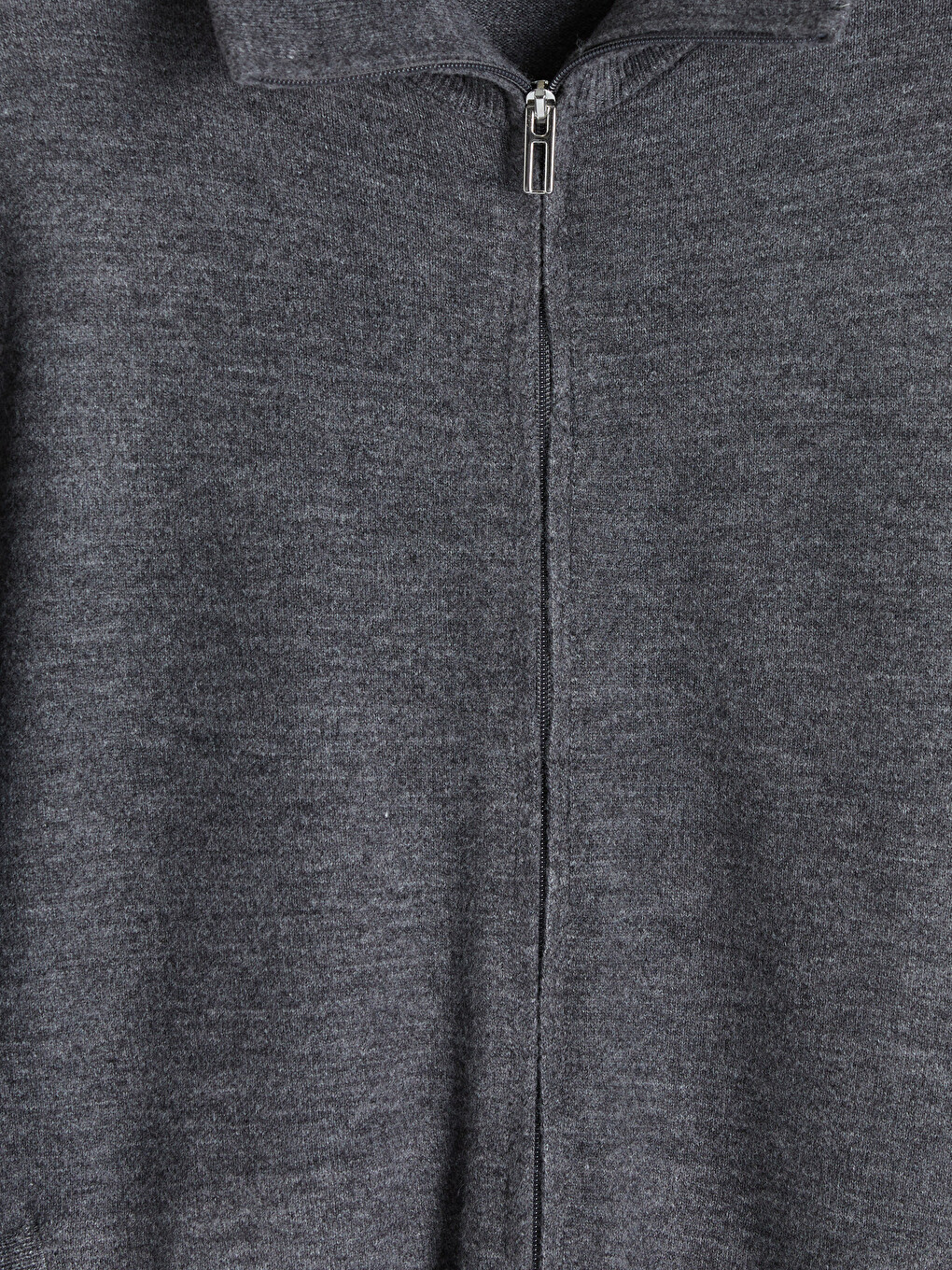 Gri Regular Fit Erkek Triko Hırka-6