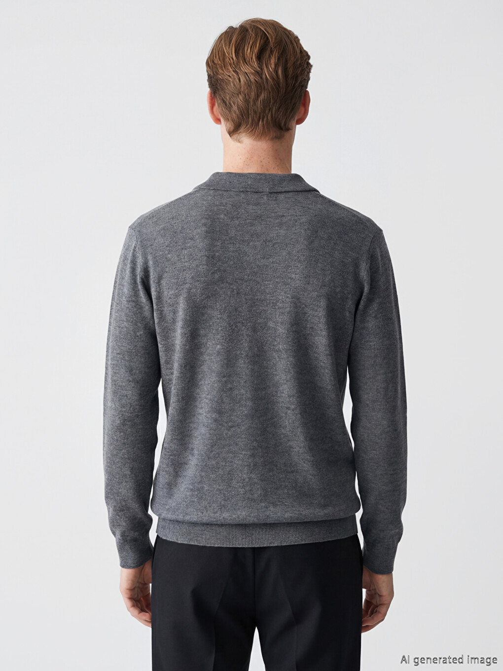 Gri Regular Fit Erkek Triko Hırka-3