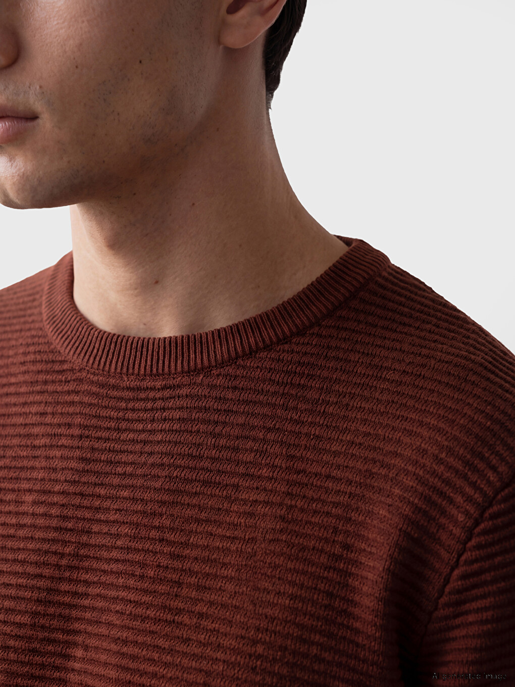 Crew Neck Men's Knitwear Sweater-2