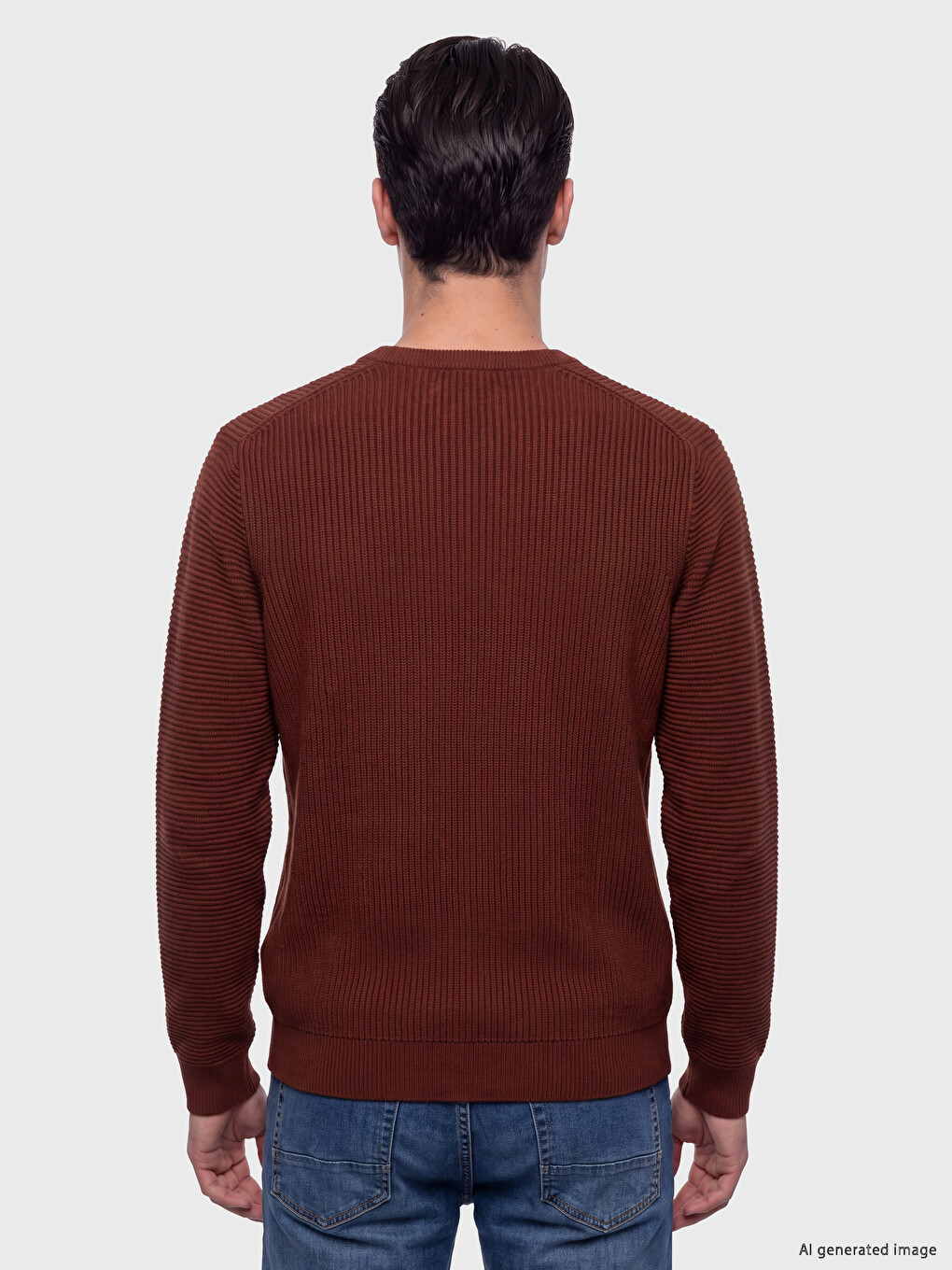 Crew Neck Men's Knitwear Sweater-3